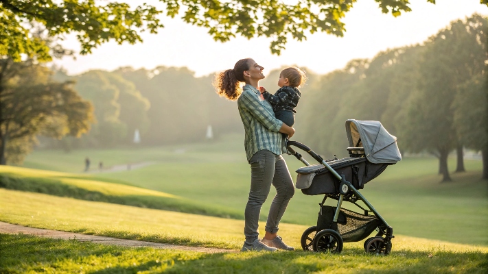 Child outgrowing stroller