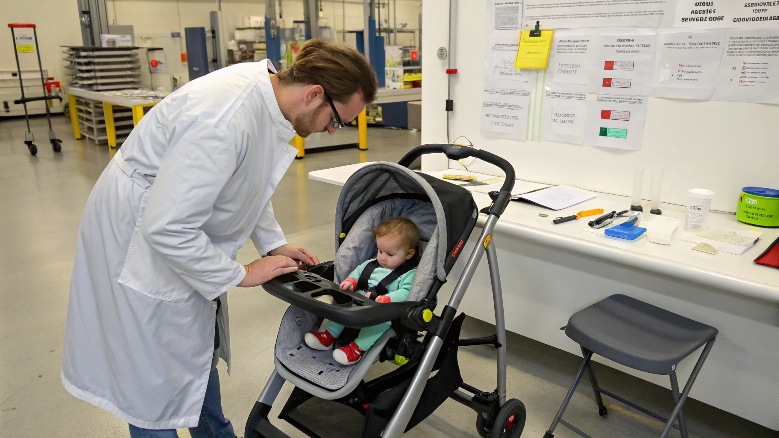 alt with keywords: Eco-friendly safe strollers high chairs