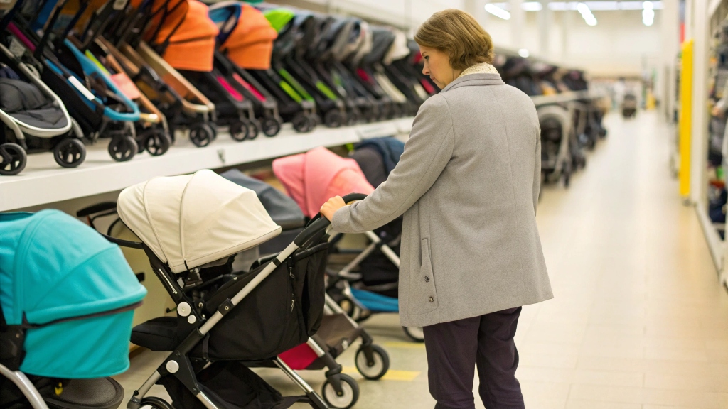 stroller frame strength test and stability inspection