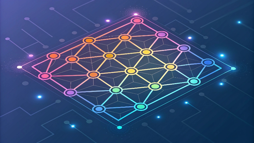 Complex AI neural network processing data for future product design