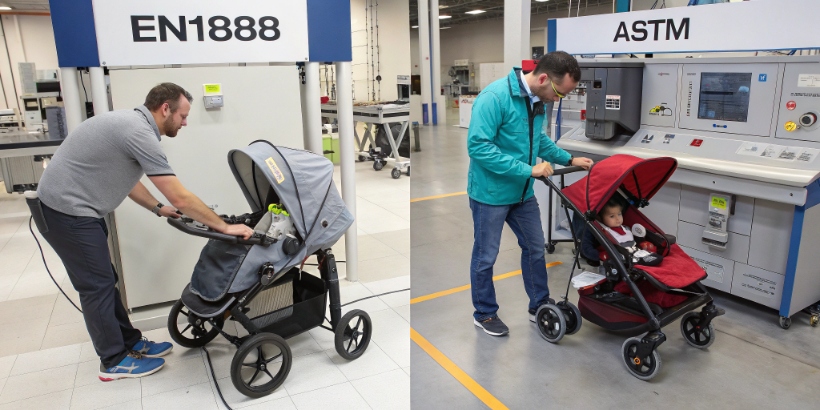 EN1888 vs ASTM stroller testing