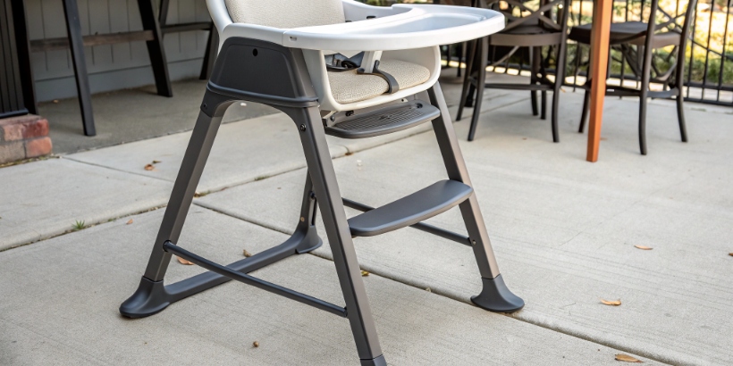 high chair base width stability