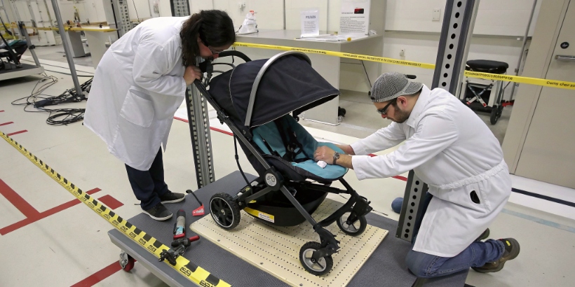Stroller compliance testing