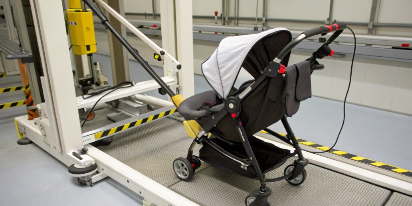 stroller frame stability inspection