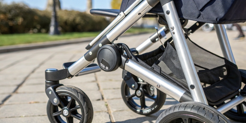 Stroller frame structure detail