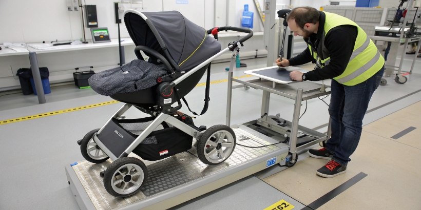 Stroller weight balance test